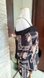 CAMISA PRETA COM METADE ESTAMPADA - Seven Styles Brechó