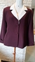 BLAZER VINHO COM GOLA BRANCA - comprar online
