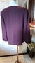 BLAZER VINHO COM GOLA BRANCA - loja online