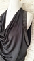 VESTIDO PRETO COM STRASS NAS MANGAS - Seven Styles Brechó