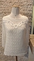 BLUSA BRANCA DE RENDA COM PEDRARIAS - comprar online