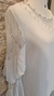 BLUSA BRANCA DE SEDA E RENDA - Seven Styles Brechó