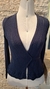 CASAQUINHO TRICOT TRANSPASSADO AZUL MARINHO - comprar online