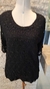 BLUSA SOCIAL DE RENDA GUIPIR PRETA - comprar online