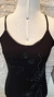 VESTIDO DE FESTA PRETO BORDADO EM CANOTILHO - comprar online