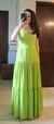 VESTIDO LONGO VERDE ABACATE - loja online