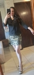 VESTIDO PRETO COM SAIA BORDADEA EM PAETE DOURADO na internet