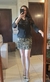 VESTIDO PRETO COM SAIA BORDADEA EM PAETE DOURADO - comprar online