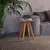 Mesa De Canto Orgânica Nature Off White/Freijó - comprar online
