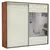 Guarda-Roupa 2 Portas De Correr 4 Gavetas Espelhado Basic Nobre/Off White