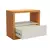 Mesa De Cabeceira 1 Gaveta 100% Mdf Basic Freijó/Off White - comprar online