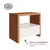 Mesa De Cabeceira 1 Gaveta 100% Mdf Basic Freijó/Off White - loja online