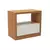 Mesa De Cabeceira 1 Gaveta 100% Mdf Basic Freijó/Off White
