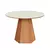 Mesa De Jantar 6 Lugares Com Pé Hexagonal Off White/ Freijó