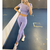 Imagem do Sem costura esporte wear feminino top colheita camiseta sutiã legging shorts sp