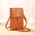 PU Mulheres Sacos Carteiras De Couro Macio Touch Screen Celular Bolsa Crossbody - comprar online