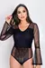 Body manga longa flare - ref 713