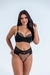 Conjunto oncinha com detalhe em renda - ref 786