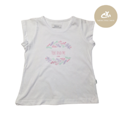 Art 840/13 -Remera M/C YOU & ME nena