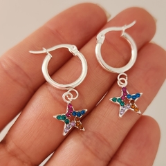 ARGOLLAS ESTRELLA MULTICOLOR - comprar online