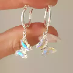 ARGOLLAS TORNASOL MARIPOSA CRISTAL