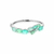 Bracelete Curvo Punta Cana Banhado a Ródio - Aluguel R$ 49,00