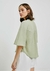 Blusa Feminina Manga 3/4 Texturizada - Verde na internet