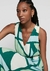 Vestido Midi Acinturado Decote V - Verde - comprar online