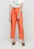 Calça Carrot Cintura Alta Em Viscose - Laranja - comprar online