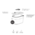 Pote de vidro hermético Ou 370ml Fresh Lock - Casa Mixx Decor