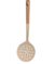 Escumadeira Silicone 32,5cm C/ Cabo De Madeira Dunas Bege Florarte - comprar online