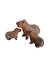 Miniatura Casal de Capivaras com os Filhotes Decoração Porcelana - loja online