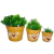 Vaso de Parede Trio Cerâmica Decoração - RD Store Decorações