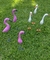 Flamingos e Garças 6 Peças Enfeites e Decorações para Jardim