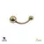 BananaBell Umbigo Esferas - Ouro 18k