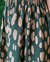 Vestido lastex mídi animal print verde com barra - loja online