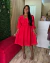 Vestido em crepe vermelho - comprar online