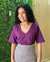 Blusa beringela em algodão - loja online