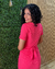Vestido tubinho pink com amarração na internet