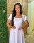 Vestido longo branco na internet