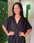 Body mangas curtas godê preto - comprar online