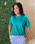 Blusa Max verde com gola - comprar online
