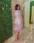 Vestido transpassado barrado - loja online