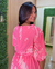 Vestido rosa estampado folhagens - ana.k