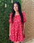 Vestido Juvenil vermelho bordado - ana.k