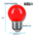 BOMBILLO LED PIN PON LEXMANA 1W ROJO - comprar online