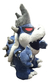 Peluche Bowser King Koopa Super Mario - Azul - Gris - 28 Cm - THE KING