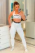 Conjunto Elastic White top e leg