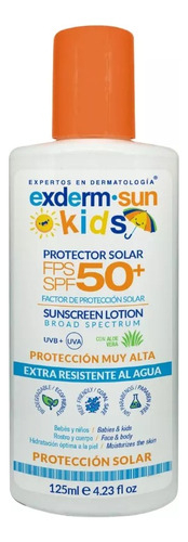 Protector Solar Para Niños Exderm Sun Kids 125 Ml