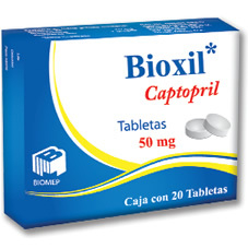 BIOXIL 50MG CAPTOPRIL BIOMEP 20 TABLETAS